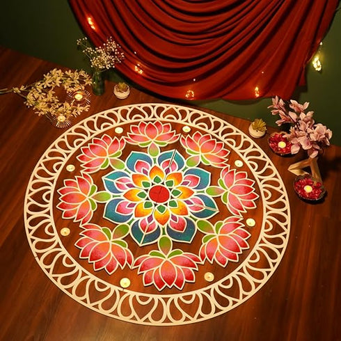 Island Rangoli Nity Design | Crochet Series | Rangoli Mat